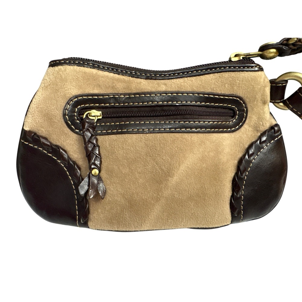 Vintage Y2K Juicy Couture Wristlet Wallet Brown Floral Embroidered - Picture 4 of 8